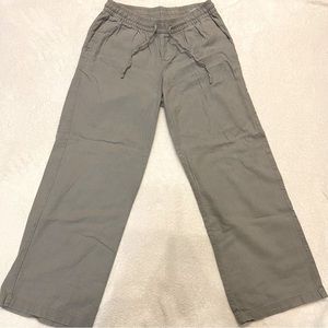Wide leg linen pants